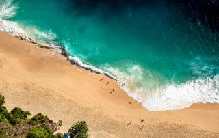 Beach Shore Drone Shot